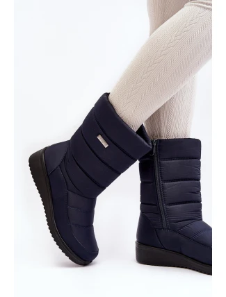 teplé boty na klínku Černé Calena