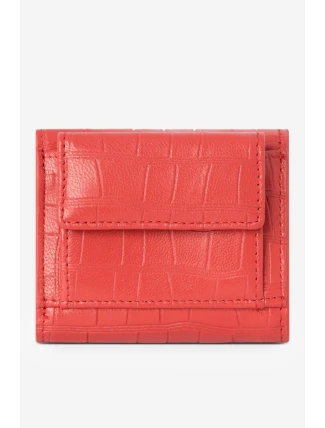 Dámská Malá Peněženka Z Pravé Kůže Zvířecí Vzor Nobo NPUR-LR0111-C005 Červená