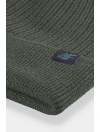 Mužská Zimní Čepice 4F 4FAW23ACAPM309-43S Khaki Mužská Zimní Čepice 4F 4FAW23ACAPM309-43S Khaki