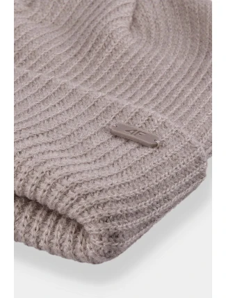 Dvouvrstvá dámská čepice 4F4FAW23ACAPF291-83S béžová Dvouvrstvá dámská čepice 4F4FAW23ACAPF291-83S béžová