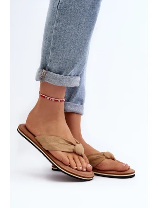 Dámské žabky Big Star LL274623 Beige