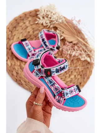 Dětské sandálky Lee Cooper LCW-24-34-2600 Růžové