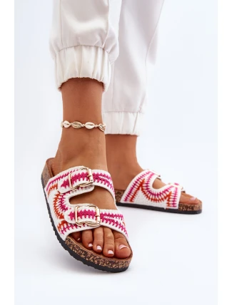 Dámské Bílé Sandály Na Korkové Podrážce Fannea Dámské Bílé Sandály Na Korkové Podrážce Fannea