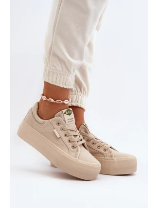 Dámské tenisky na platformě Lee Cooper LCW-24-31-2181 béžové Dámské tenisky na platformě Lee Cooper LCW-24-31-2181 béžové