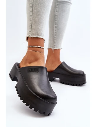 Dámské žabky na masivní podešvi Big Star NN274014 Černé