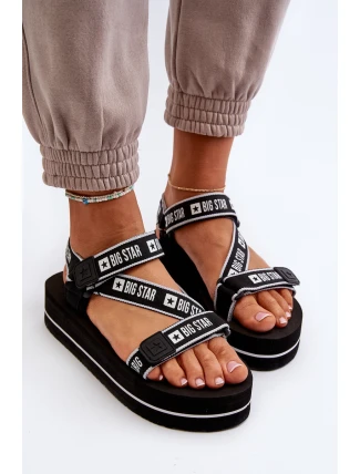 Dámské sandály na platformě Big Star NN274A525 Černé