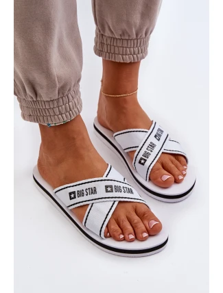 Dámské žabky na pěnové podrážce Big Star NN274A509 Bílé