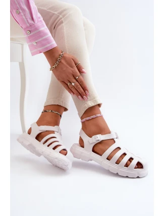 Dámské pěnové sandály římské bílé Gasaria