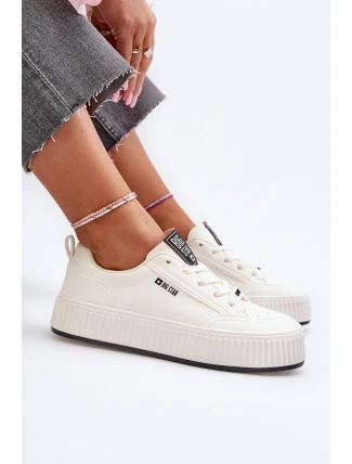 Dámské tenisky na platformě Big Star NN274254 Bílé