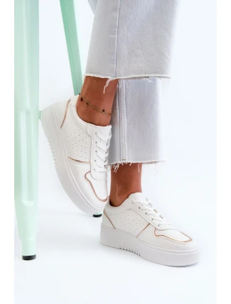 Dámské tenisky na platformě bílé Tessama