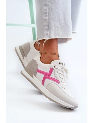 Dámské tenisky na platformě INBLU IN000362 Bílé