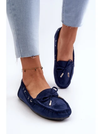 Dámské modré semišové mokasíny Si Passione