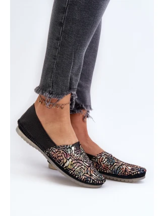 Dámské kožené baletky Maciejka 1930B černé