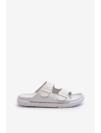 Lehké pánské sandály s přezkami Big Star NN174594 Bílé