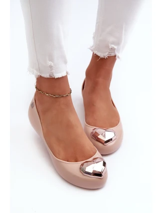 Dámské vonící baleríny srdcem ZAXY NN285010 Nude