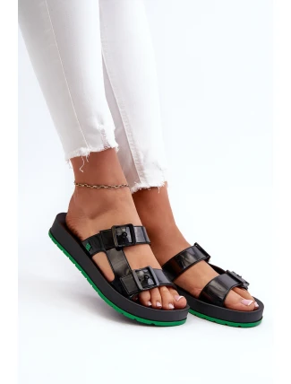 Dámské Sandály Na Ploché Podrážce ZAXY LL285073 Černé