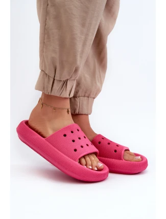 Dámské pěnové žabky na tlusté podešvi fuksiové Beula Dámské pěnové žabky na tlusté podešvi fuksiové Beula