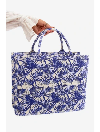 Vzorovaná Velká Kabelka Modrá Mooch