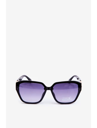 Dámské Sluneční Brýle S Zlatým Detailem UV400 Černé