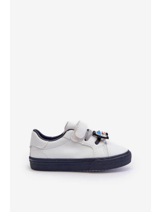 Dětské tenisky s přezkou bílo-modré Pennyn