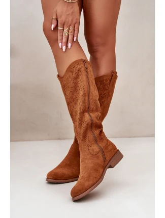 Dámské Kozačky Prodyšné Camel S.Barski HY42-132 Dámské Kozačky Prodyšné Camel S.Barski HY42-132