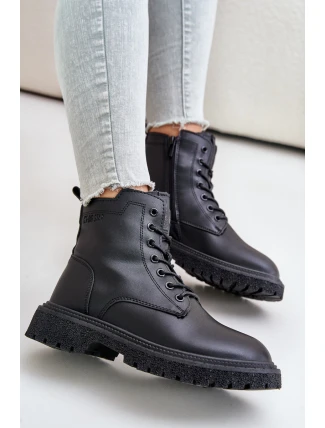 Zateplené botky workery dámské OO274A126 černé