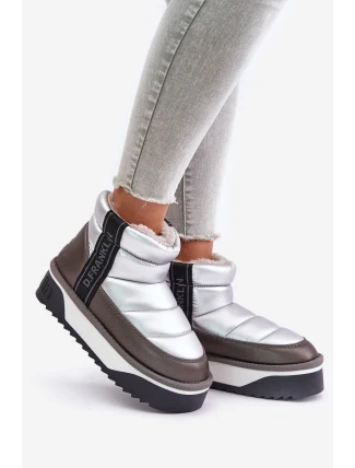 Nízké Sněhové Boty Na Tlusté Podešvi D.Franklin DFSH371010 Stříbrné