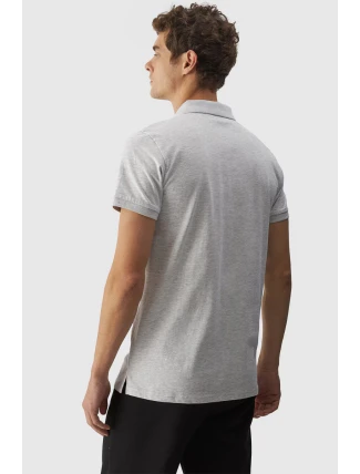 Pánské Polo Tričko Regular S Logem 4F Šedé 4FWMM00TPTSM316-27M