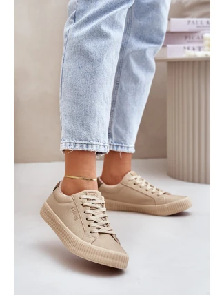 Zateplené Dámské Tenisky Big Star OO274A461 Béžové