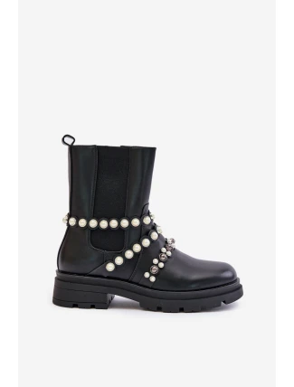 Dámské Chelsea Boty S Dekorativními Pásky Černé Sintitia Dámské Chelsea Boty S Dekorativními Pásky Černé Sintitia