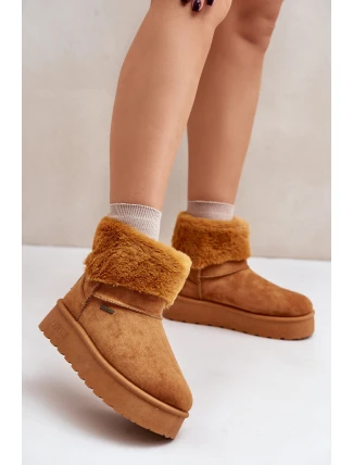 Sněhule na platformě s kožíškem Big Star OO274A106 Camel Sněhule na platformě s kožíškem Big Star OO274A106 Camel