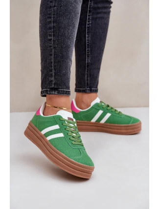 Dámské Tenisky Na Platformě Zelené Egelia