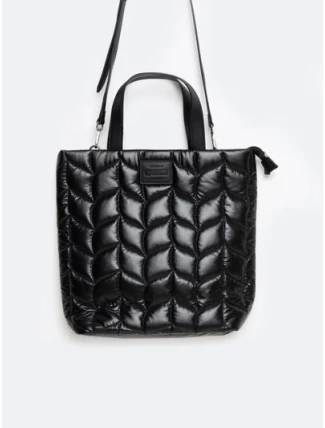 Prošívaná Shopper taška Big Star OO574001 Černá