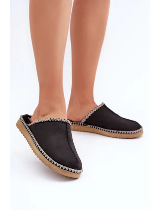 Domácí Obuv Pantofle S Vyšíváním Dámské Inblu Černé EY000028 Domácí Obuv Pantofle S Vyšíváním Dámské Inblu Černé EY000028