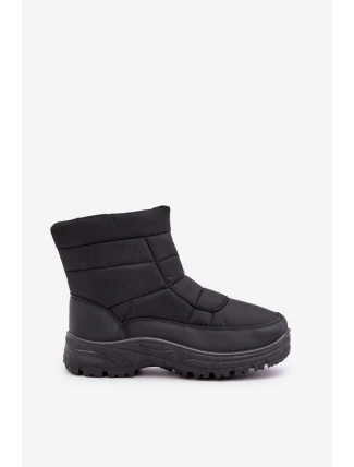 Pánské Sněhule Na Zip Zateplené Kožešinou Černé Linnora