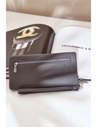 Dámská Peněženka S Ražbou Eko Kůže Šedá Martiel