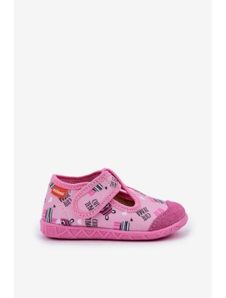 Bačkory Baleríny Befado S Míšou 209P038 Šedě-Růžové