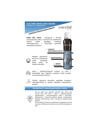 Coccine Nano Deo Silver Shoe Freshener 75ml