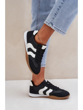 Klasické Dámské Tenisky Z Eko Kůže Černé Maretina