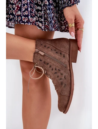 Nízké Boty S Vzorováním S.Barski HY51-185 Hnědé