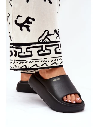 Dámské Pěnové Pantofle Na Platformě Big Star RR274A567 Černé