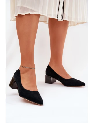 Semišové Hladké Lodičky S Špičatými Špičkami Černé Vinceza 66736 Semišové Hladké Lodičky S Špičatými Špičkami Černé Vinceza 66736