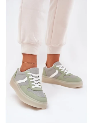 Nízké Dámské Tenisky Na Platformě Zelené Telmira