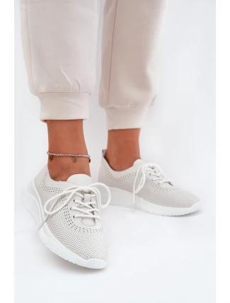 Dámské Kožené Sportovní Boty Vinceza 79532 Bílé
