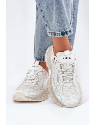 Dámské Kožené Tenisky GOE RR2N4083 Béžové