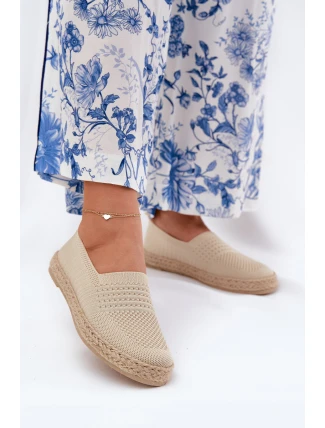 Dámské Espadrilky S Pletením Vinceza 13624 Béžové