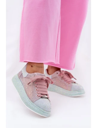 Zdobené sneakersy na platformě GOE RR2N4009 Multikolor Zdobené sneakersy na platformě GOE RR2N4009 Multikolor