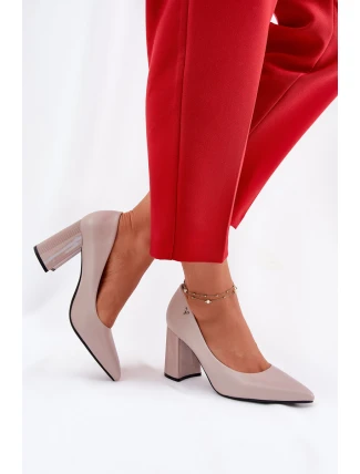 Elegantní Lodičky Na Podpatku Vinceza 62220 Šedé