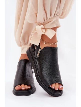 Dámské Sandály Na Klínu Černé Mevinette