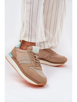 Dámské Semišové Tenisky Big Star RR274A048 HI-POLY SYSTEM Tmavě béžové